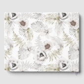 白い花と羽 ゲストブック (裏面)