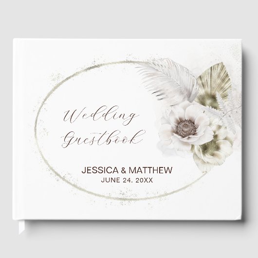 白い花と羽 ゲストブック (正面)
