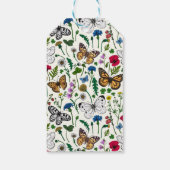 白い花と蝶 ギフトタグ (裏面)