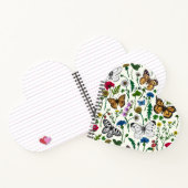 白い花と蝶 ノートブック (内部)