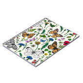 白い花と蝶 ノートブック (左側)