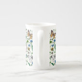 白い花と蝶 ボーンチャイナマグカップ (裏面)