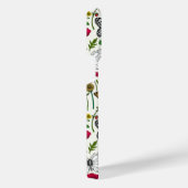 白い花と蝶 iPhoneケース (右側面)