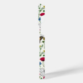 白い花と蝶 iPhoneケース (左側面)