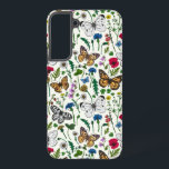 白い花と蝶 SAMSUNG GALAXY S22 ケース<br><div class="desc">様々な絵を描蝶や野生の花の手のコレクション。</div>
