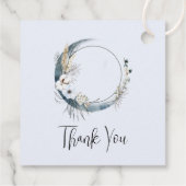 白い花と青い三日月ありがとう フェイバータグ (裏面)