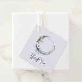 白い花と青い三日月ありがとう フェイバータグ (インサイチュ)