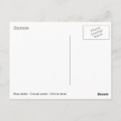 白い花のカブトムシ ポストカード (裏面)