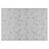 白い花のガラスまな板 カッティングボード (正面)