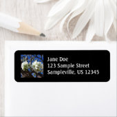 白い花のクラスタ春花の梨の木 ラベル (インサイチュ)