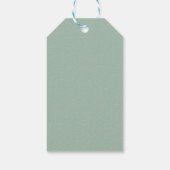 白い花のサググリーン シノワーズリー 雲模様 ギフトタグ (裏面)