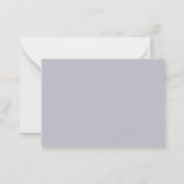 白い花のサンキューカード ノートカード (裏面)