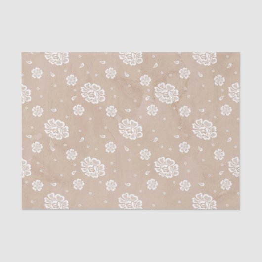 白い花のタンウォーター色 薄葉紙 (正面)