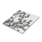 白い花のハナミズキ タイル (側面)