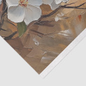 白い花のビーチ油絵 薄葉紙 (詳細)