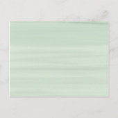 白い花のブライダルシャワーのレシピ インビテーションポストカード (裏面)