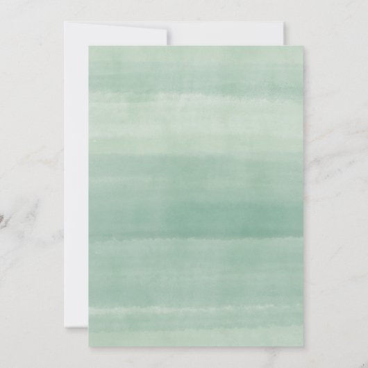 白い花のベビーシャワーの招待カード 招待状 (裏面)