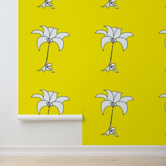 白い花のレモンイエロー 壁紙 (アプリケーション)