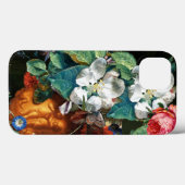 白い花の上の蝶フローラ Case-Mate iPhoneケース (裏面 (横))