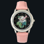 白い花の上の蝶、黒いフローラ 腕時計<br><div class="desc">鮮やか花エレガントの詳細アンティークオランダ絵画。カラフル, クラシックフローラデザインアンティークの美しいデジタルの精巧を持つ動物愛好家フレミッシュの静絵画生活の。カッコいいと自然のためのすべての目的のための芸術的デザイン</div>