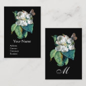 白い花の上の蝶, MONOGRAMフローラ 名刺 (正面/裏面)