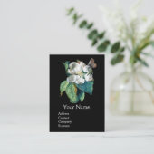 白い花の上の蝶, MONOGRAMフローラ 名刺 (スタンド正面)