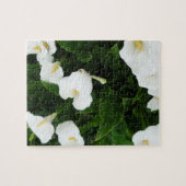 白い花の写真 ジグソーパズル (横)