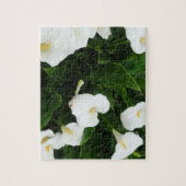 白い花の写真 ジグソーパズル (縦)