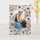 白い花の写真　母の日 カード (黄色い花)