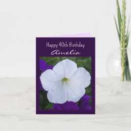 白い花の写真　美しさのための灰　聖書の詩篇 カード