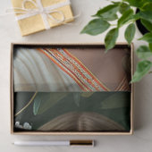 白い花の切り離しヴィンテージレディ 薄葉紙 (ギフト)