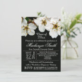 白い花の卒業発表 招待状 (スタンド正面)