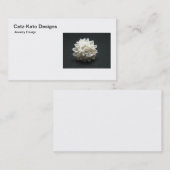 白い花の名刺 名刺 (正面/裏面)
