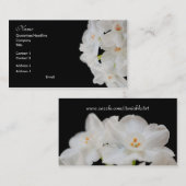 白い花の名刺 名刺 (正面/裏面)