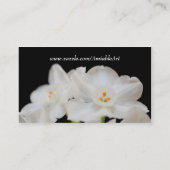 白い花の名刺 名刺 (裏面)