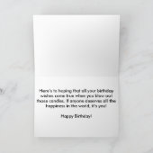 白い花の塊 カード (内部)