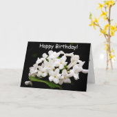 白い花の塊 カード (黄色い花)