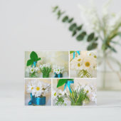 白い花の春の色 ポストカード (スタンド正面)