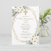 白い花の最初の交流の招待 招待状 (スタンド正面)