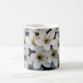白い花の束 コーヒーマグカップ (中央)