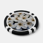 白い花の束 ポーカーチップ (シングル)