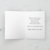 白い花の母の日カード カード (内部)