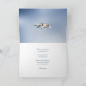 白い花の白鳥の母の日 カード (内部)