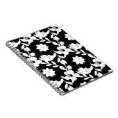 白い花の真珠(黒) ノートブック (右側)