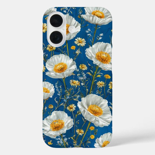 ✨ 白い花の空模様 🌿 エレガントな花柄 Case-Mate iPhoneケース (裏面)