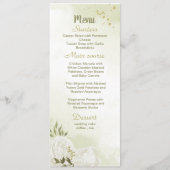 白い花の結婚緑 メニュー (正面)