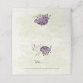 白い花の緑の結婚式 プレイスカード (外部開封)