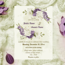 白い花の緑の結婚式