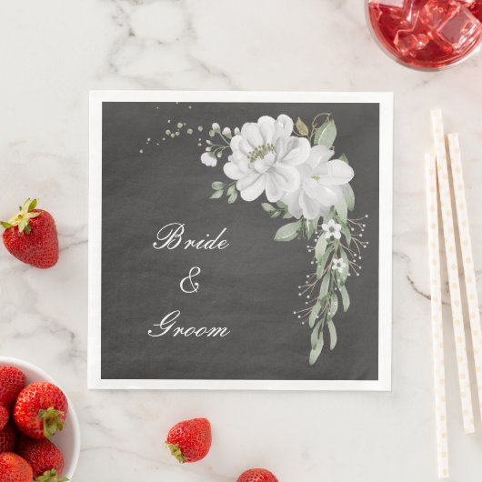 白い花の緑の葉黒色 (インサイチュ)