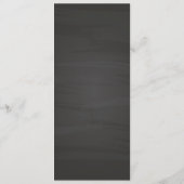 白い花の緑の黒結婚色 メニュー (裏面)